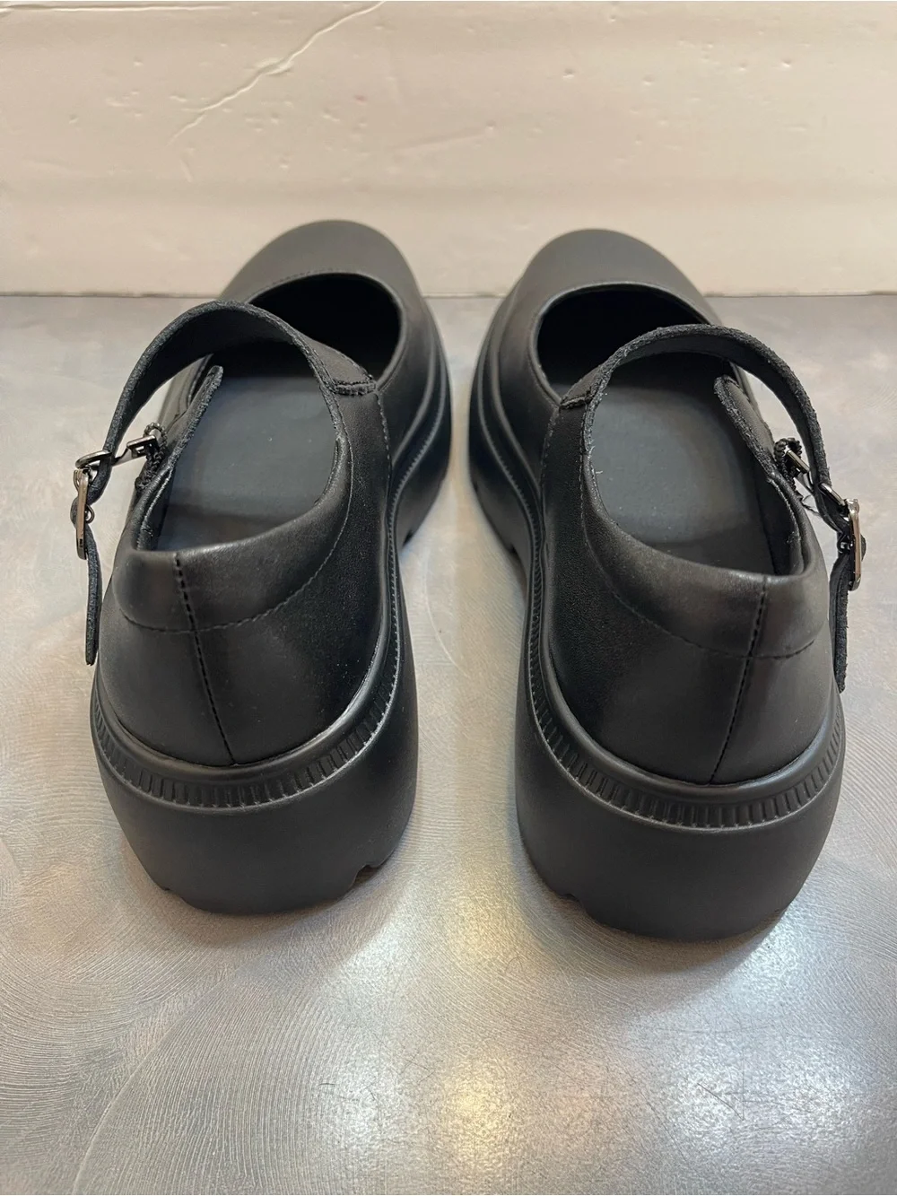 Ruiatoo Black Mary Jane Platform Shoes Comfortable School Goth Grunge Boho 8.5
